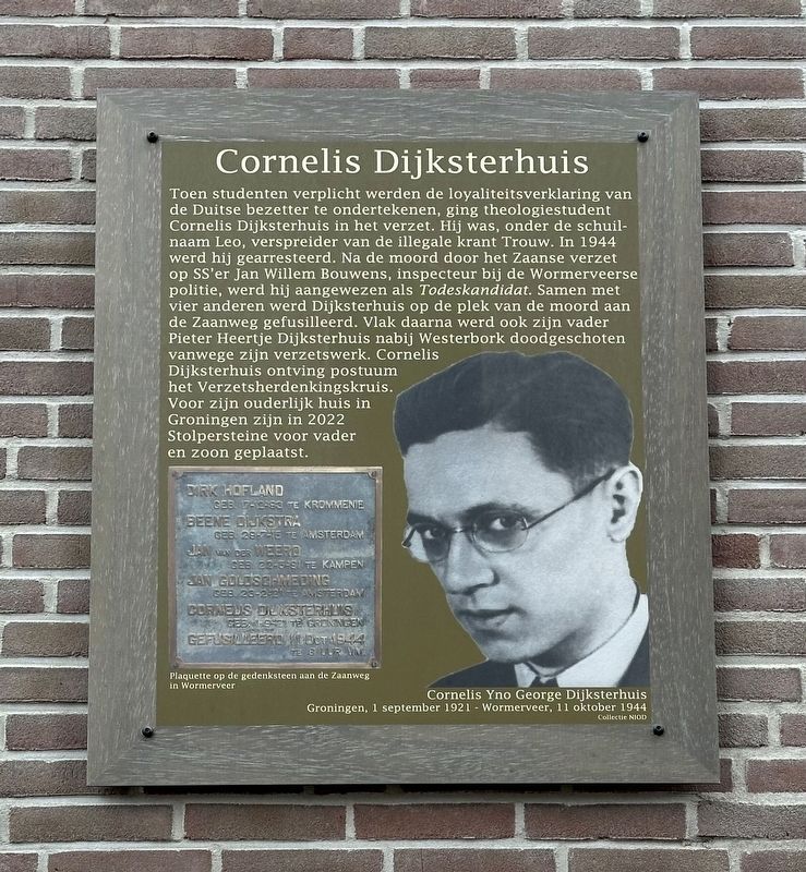 Cornelis Dijksterhuis Marker image. Click for full size.