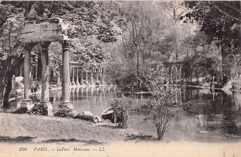 Parc Monceau with colonnade image. Click for full size.