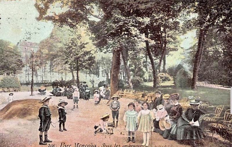 Parc Monceau -<i> sous les ombrages</i> (“in the shade”). Click for full size. Parc Monceau -<i> sous les ombrages</i> (“in the shade”) image. Click for full size.