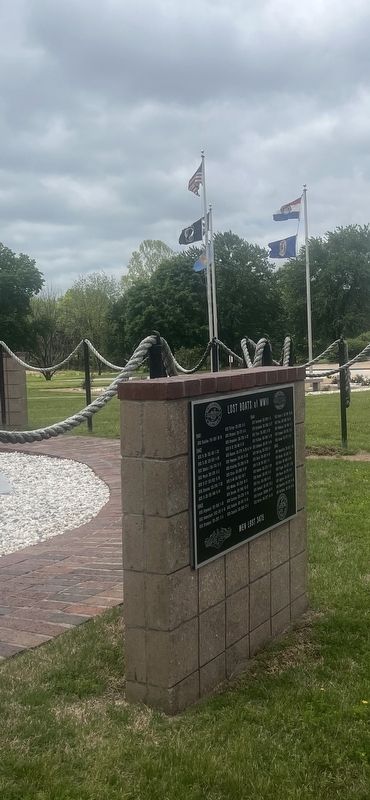 Lost Boats of WWII Marker. Click for full size. Lost Boats of WWII Marker image. Click for full size.
