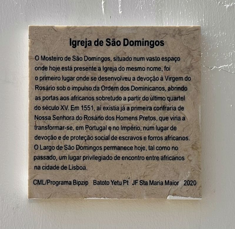 Igreja de S�o Domingos / �Church of Saint Dominic� Marker image. Click for full size.