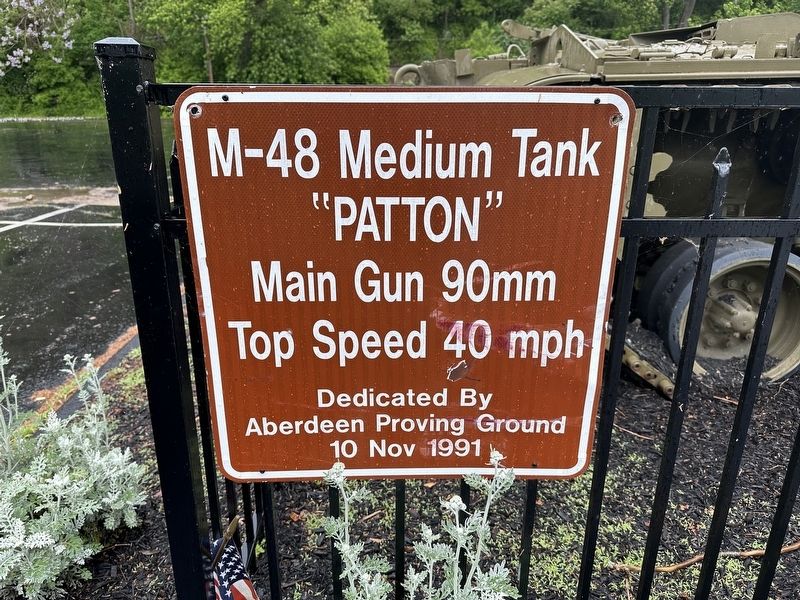 M-48 Tank Combat Medium Additional Sign image. Click for full size.