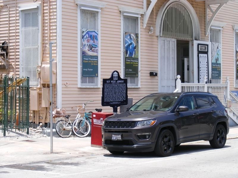 Key West Armory Marker. Click for full size. Key West Armory Marker image. Click for full size.