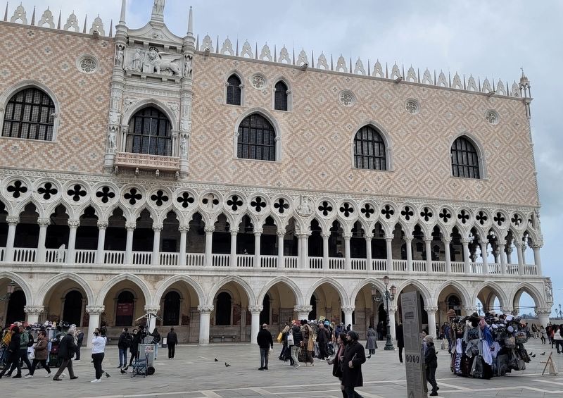 The Doge's Palace and Marker image. Click for full size.