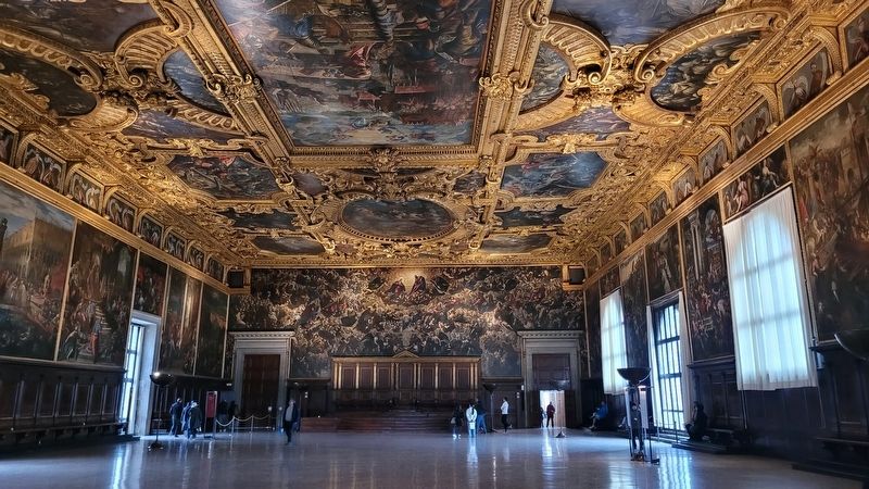 The Chamber of the Great Council in the Doge's Palace image. Click for full size.