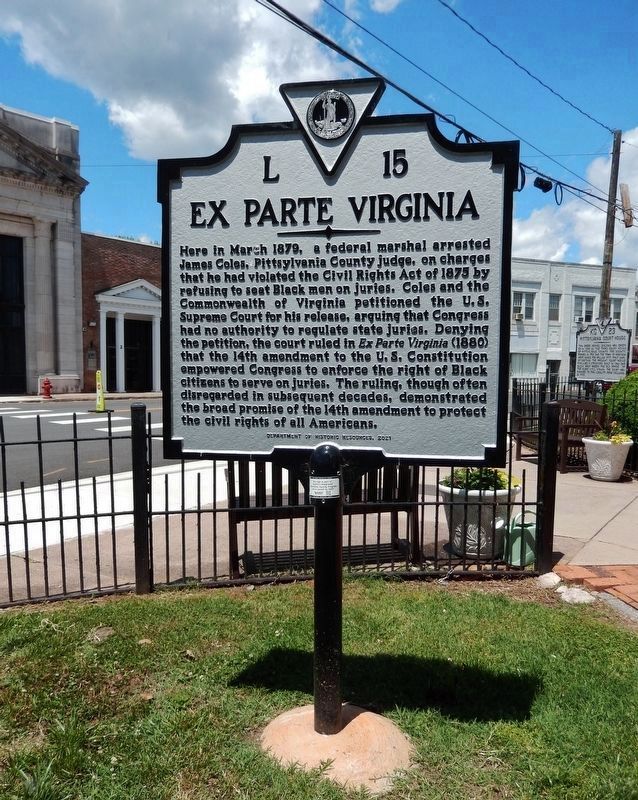 Ex Parte Virginia Marker. Click for full size. Ex Parte Virginia Marker image. Click for full size.