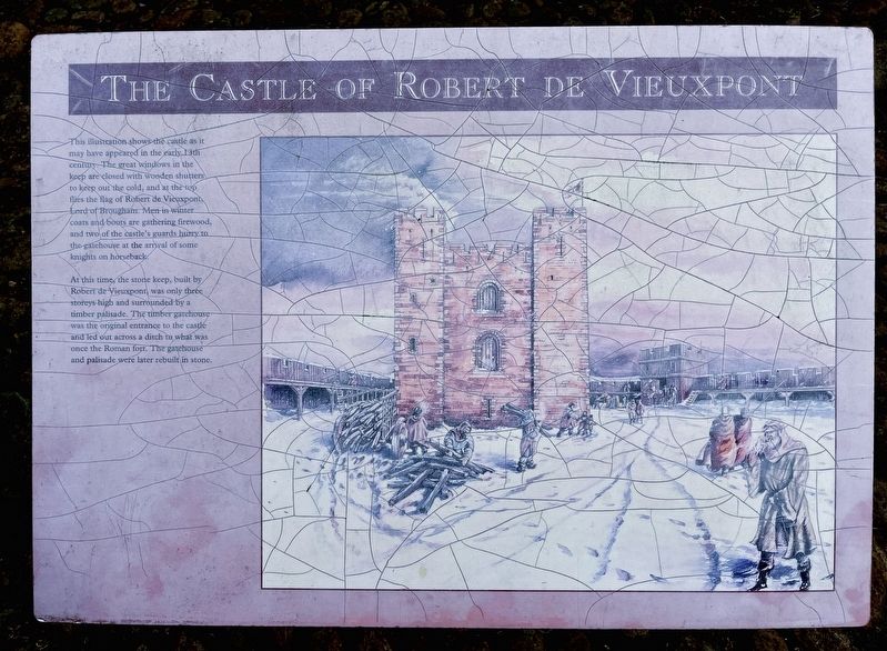 The Castle of Robert de Vieuxpont Marker. Click for full size. The Castle of Robert de Vieuxpont Marker image. Click for full size.