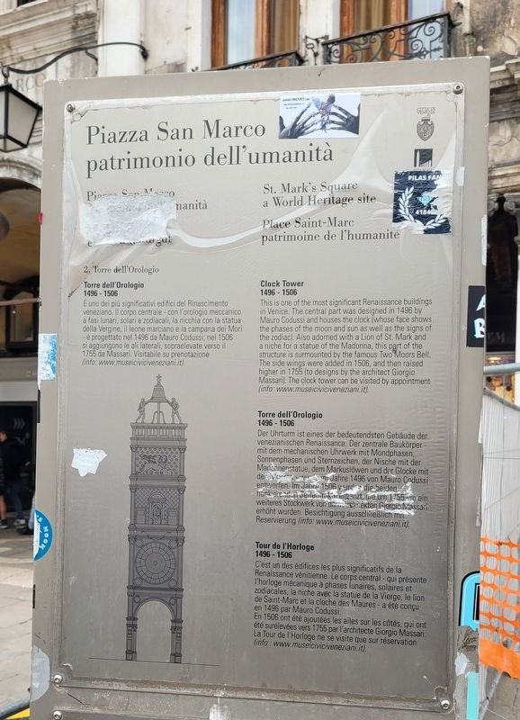 Torre dell'Orologio / Clock Tower Marker image. Click for full size.