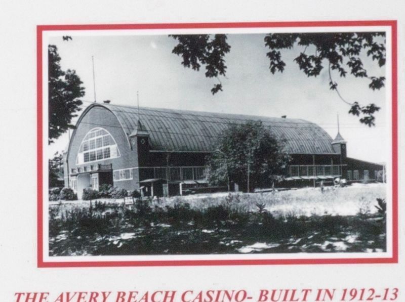 Marker detail: The Avery Beach Casino image. Click for full size.