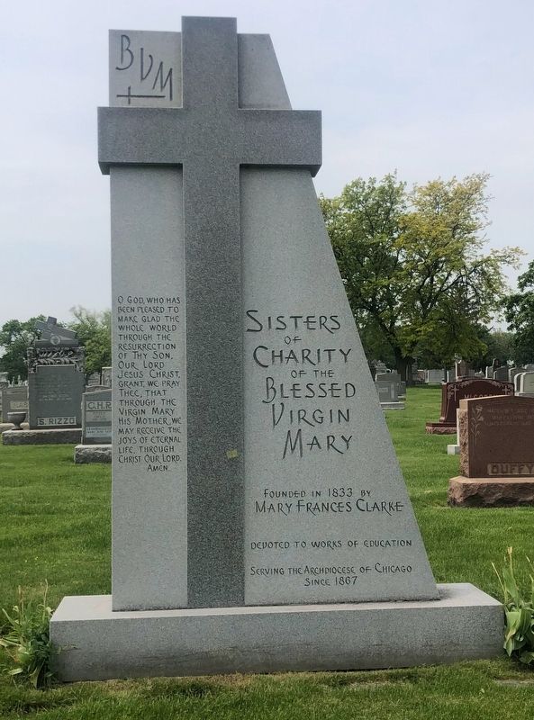 Sisters of Charity of the Blessed Virgin Mary Marker. Click for full size. Sisters of Charity of the Blessed Virgin Mary Marker image. Click for full size.