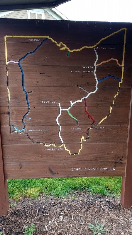 The Ohio Canals Marker. Click for full size. The Ohio Canals Marker image. Click for full size.