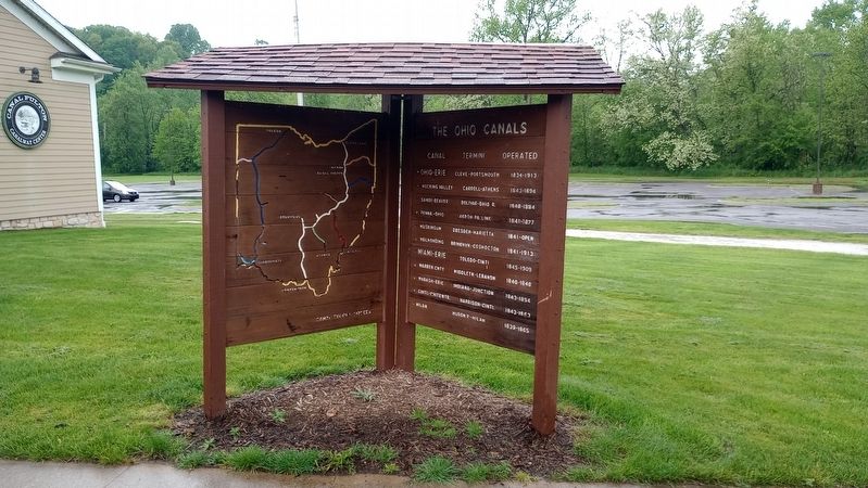 The Ohio Canals Marker. Click for full size. The Ohio Canals Marker image. Click for full size.