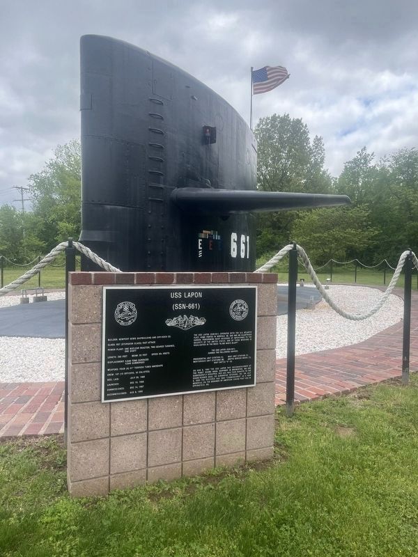 USS Lapon Marker. Click for full size. USS Lapon Marker image. Click for full size.