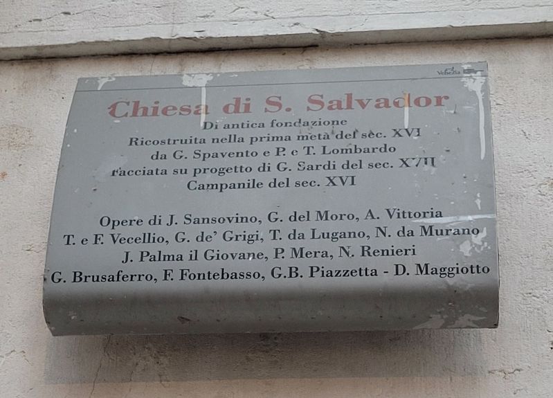 Chiesa di S. Salvador Marker image. Click for full size.