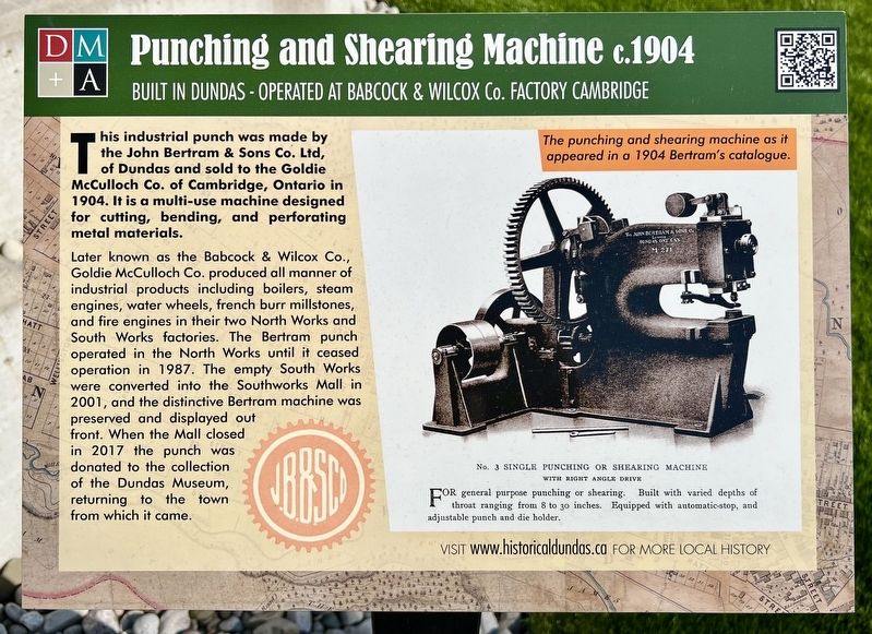 Punching and Shearing Machine c.1904 Marker image. Click for full size.