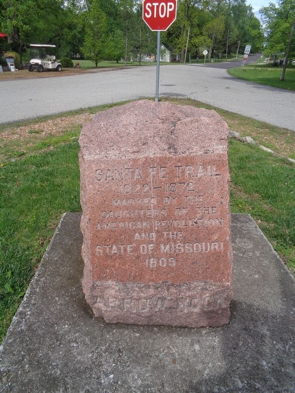 Santa Fe Trail Marker. Click for full size. Santa Fe Trail Marker image. Click for full size.