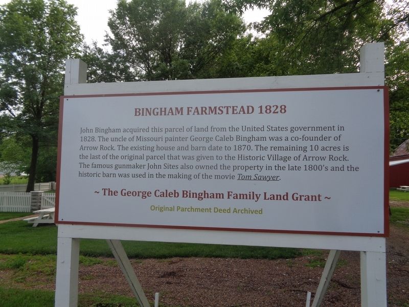 Bingham Farmstead 1828 Marker. Click for full size. Bingham Farmstead 1828 Marker image. Click for full size.