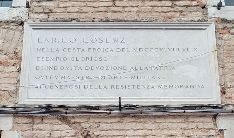 Enrico Cosenz Marker image. Click for full size.