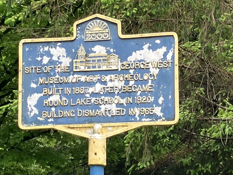 Site of the George West Museum Marker. Click for full size. Site of the George West Museum Marker image. Click for full size.