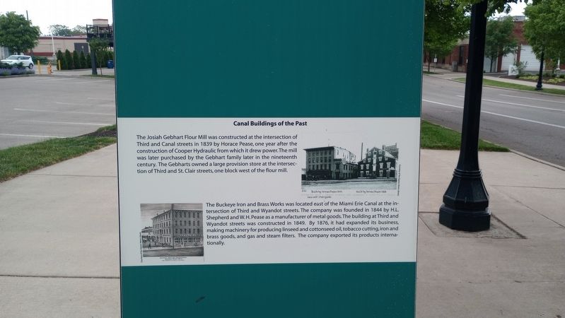 Canal Buildings of the Past Marker. Click for full size. Canal Buildings of the Past Marker image. Click for full size.
