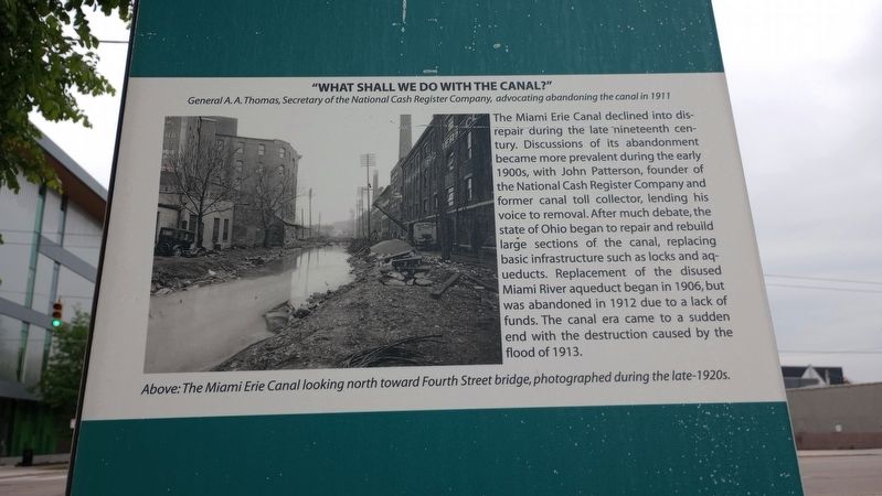 "What Shall We Do With The Canal?" Marker. Click for full size. "What Shall We Do With The Canal?" Marker image. Click for full size.