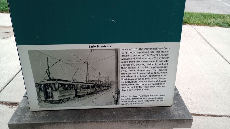 Early Streetcars Marker. Click for full size. Early Streetcars Marker image. Click for full size.