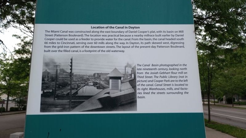 Location of the Canal in Dayton Marker. Click for full size. Location of the Canal in Dayton Marker image. Click for full size.