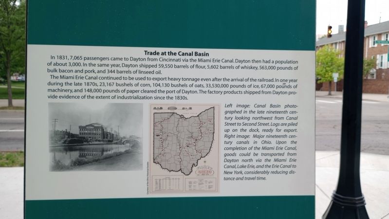 Trade at the Canal Basin Marker. Click for full size. Trade at the Canal Basin Marker image. Click for full size.