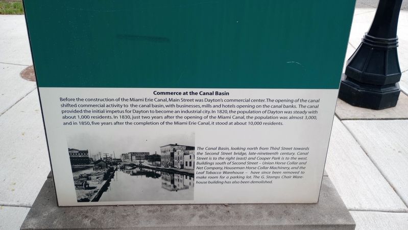 Commerce at the Canal Basin Marker. Click for full size. Commerce at the Canal Basin Marker image. Click for full size.