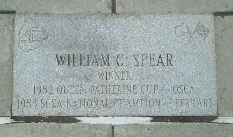 Watkins Glen Grand Prix Drivers Walk of Fame Spear Marker image. Click for full size.