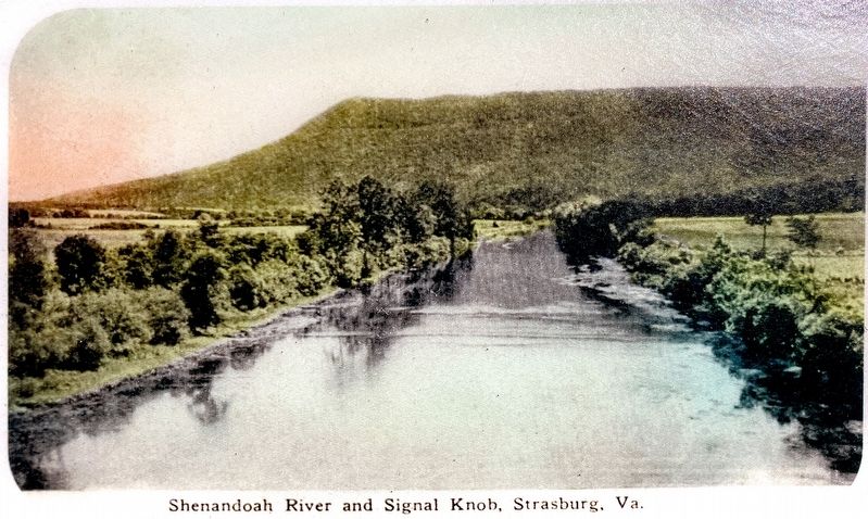 Shenandoah River and Signal Knob<BR>Strasburg, Va. image. Click for full size.