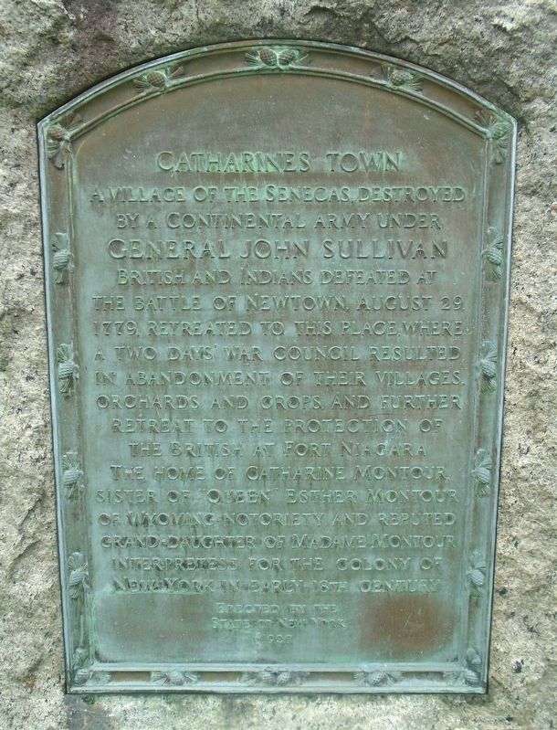 Catherines Town Marker. Click for full size. Catherines Town Marker image. Click for full size.