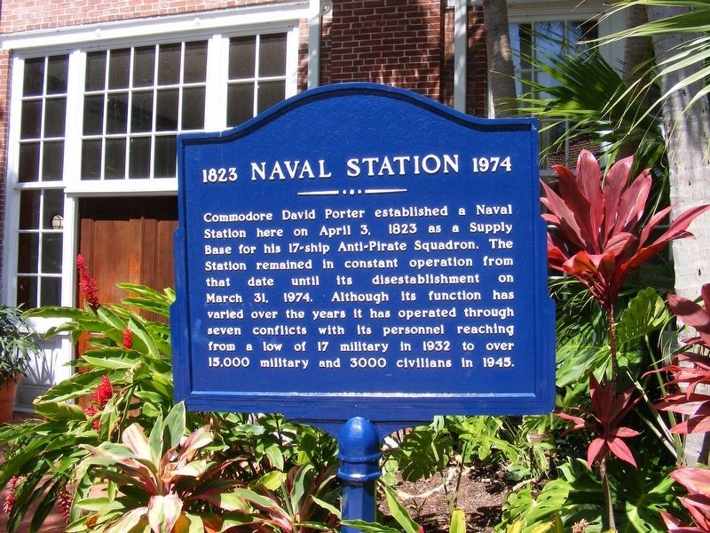 Naval Station Marker (refurbished) image. Click for full size.