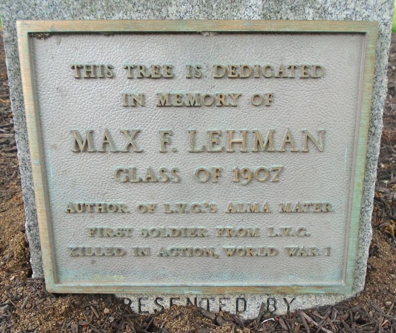 Max F. Lehman Marker image. Click for full size.