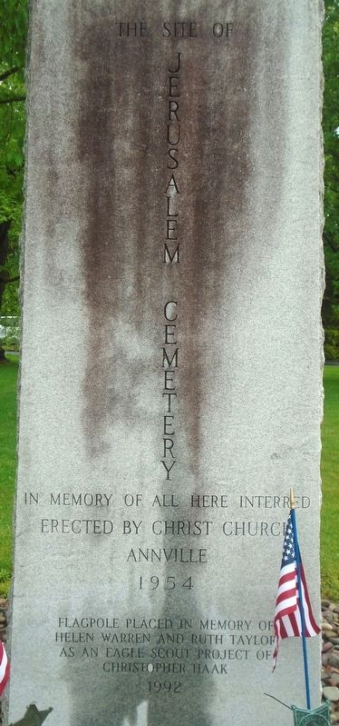 The Site of Jerusalem Cemetery Marker image. Click for full size.