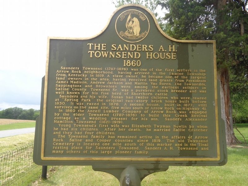 The Sanders A.H. Townsend House Marker. Click for full size. The Sanders A.H. Townsend House Marker image. Click for full size.