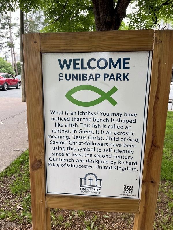 Welcome to UniBap Park Marker image. Click for full size.