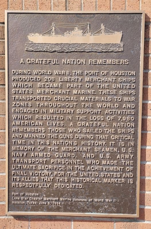 A Grateful Nation Remembers Marker image. Click for full size.
