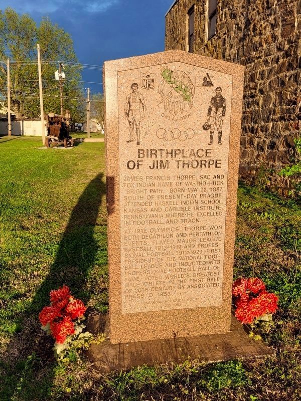 Birthplace of Jim Thorpe Marker image. Click for full size.