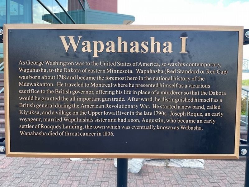 Wapahasha I side of the three-sided marker image. Click for full size.
