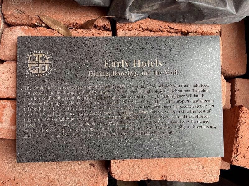 Early Hotels Marker image. Click for full size.
