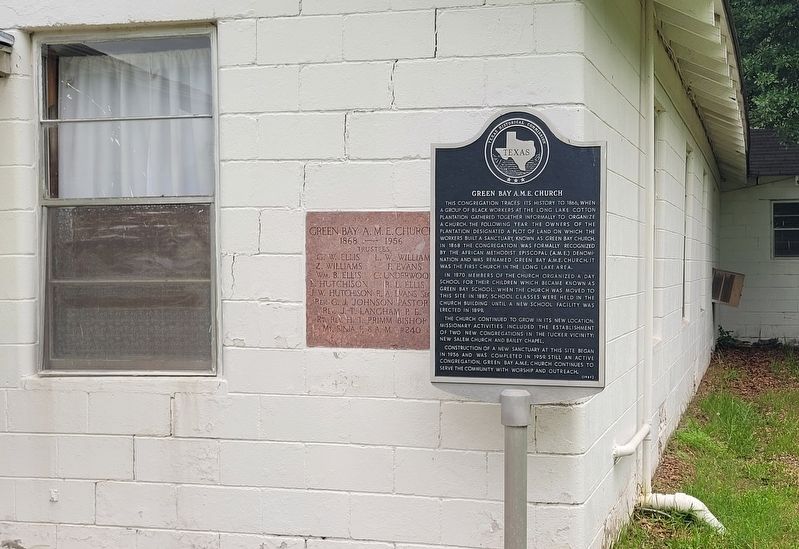 Green Bay A.M.E. Church Marker image. Click for full size.
