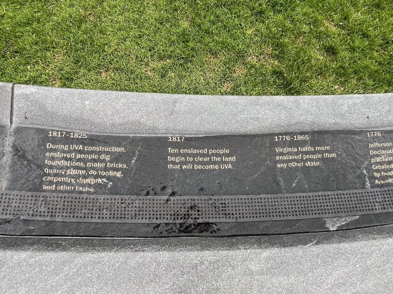 Memorial to Enslaved Laborers Marker image. Click for full size.