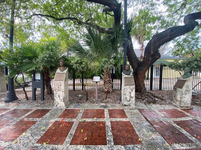 The Origins of Island Roots & Key West Memorial Sculpture Garden Marker. Click for full size. The Origins of Island Roots & Key West Memorial Sculpture Garden Marker image. Click for full size.