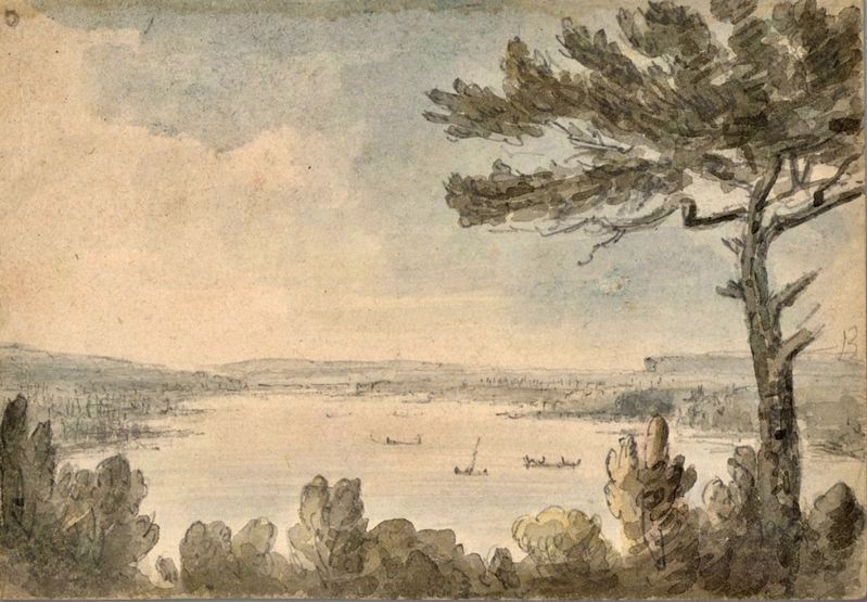 Cootes Paradise from Burlington Heights, 1796 image. Click for full size.