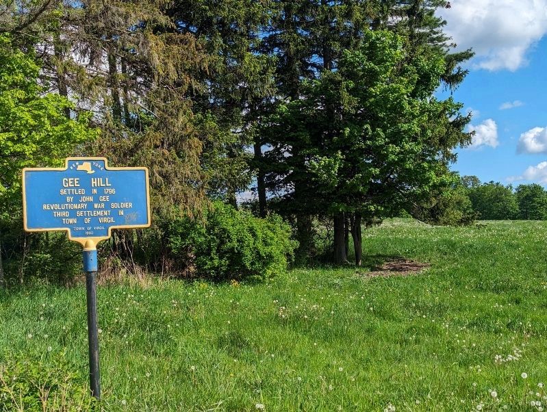 Gee Hill Marker East wide view image. Click for full size.