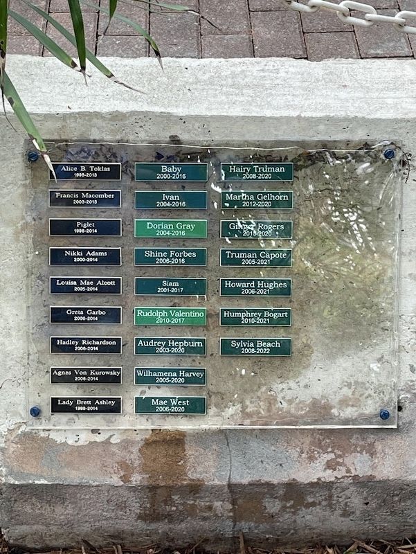 More of the cats' names. Click for full size. More of the cats' names image. Click for full size.