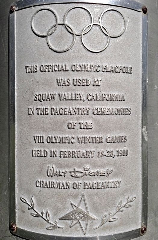 Olympic Flagpole Marker. Click for full size. Olympic Flagpole Marker image. Click for full size.