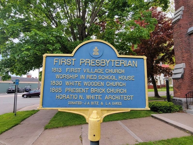 First Presbyterian Marker image. Click for full size.