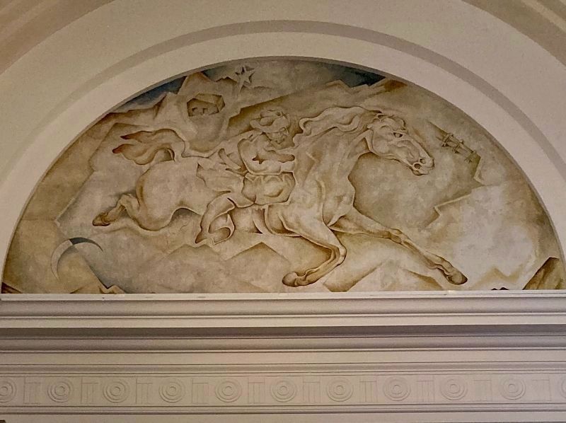 Pony Express Mural image. Click for full size.